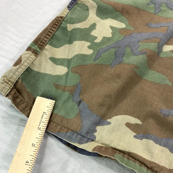 VTG US Army BDU Shirt Jacket Mens Small Woodland Camoflage Combat Field Green * - Picture 9 of 10
